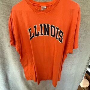 Delta Pro Weight Orange T-Shirt university of Illinois